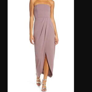 WAYF The Angelique Strapless Tulip Gown